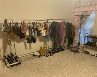 purses clothes -shoes and boots MINK AND FOX ITEMS we got the cold weather covered