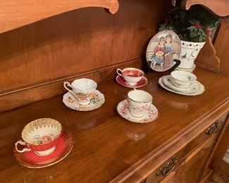 very upscale names on these tea cups