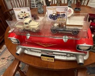 super cool vintage car shelf from the 90's maybe - not sure but they have glass top shelves and we have 2 of them !!