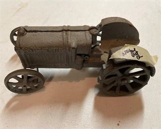 vintage metal tractor
