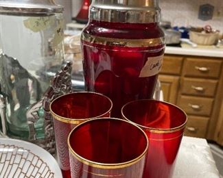 vintage shaker and 3 -very old