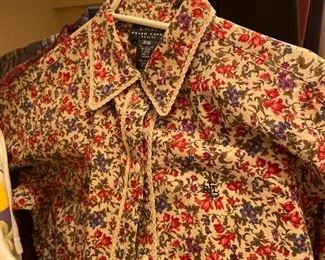 mint condition ralph lauren retro blouse- have a few -fun pickings