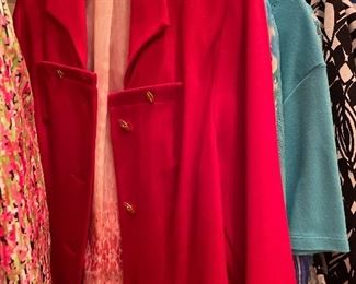 LOTS OF great clothes- mostly medium= petite medium and small a few other items in larger sizes