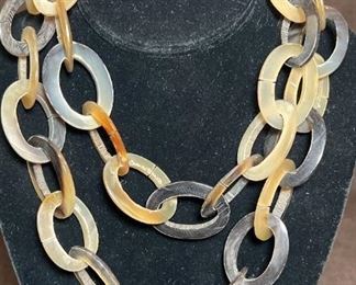 Horn Link Necklace