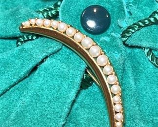 Trifari seed pearl brooch