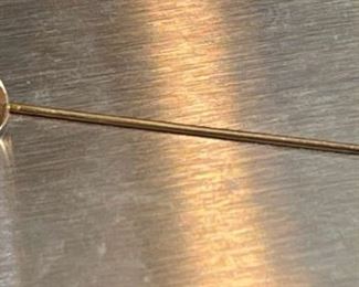 Diamond 14k Gold Stick Pin