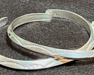 Hand Stamped Sterling Bracelets