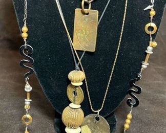Necklaces Made of Metal, Stone Other Elements