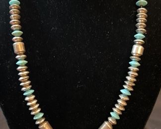 Sterling Turquoise Necklace
