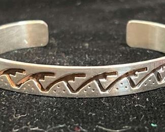 Sterling Navajo Shawn Cayatineto Bracelet