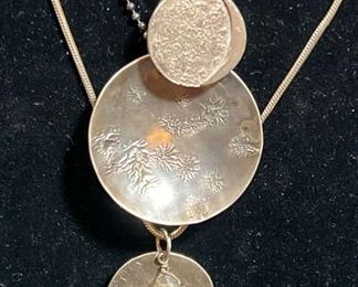 Sterling Pendant Necklaces Hoop Earrings