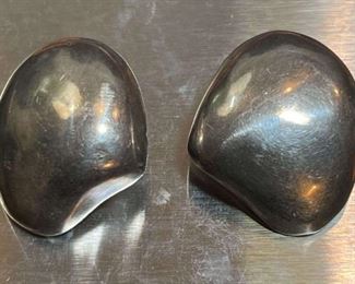 Taxco Sterling Clip Earrings Signed