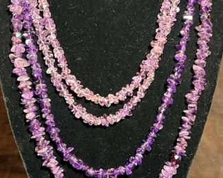Three Amethyst Strands