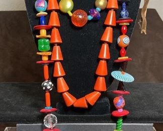 Three Colorful Bead Strands