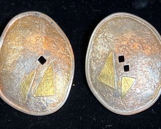 Valerie Cox Sterling Gold Earrings