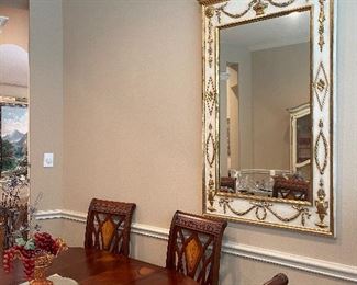 Large gold frame mirror