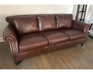 Brown Leather Sofa