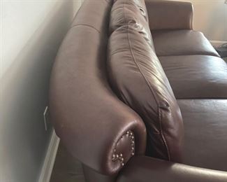 Brown Leather Sofa