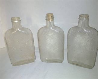Spider web whiskey bottles