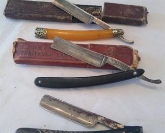 Collection of straight razors