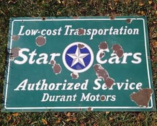 Second view of other side of Star Cars dealer sign