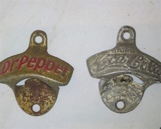 Dr pepper and Coca-Cola bottle openers