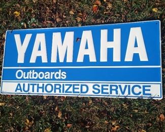 Yamaha service sign