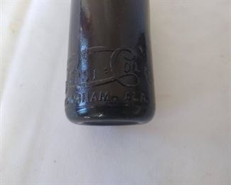 Straight sided double dot Pepsi very good condition - Amber bottle from Birmingham Alabama