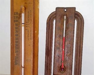 Early advertising thermometers