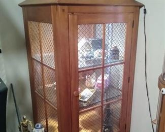 Very unusual lighted display cabinet