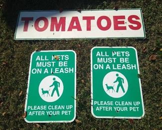 Assorted signs