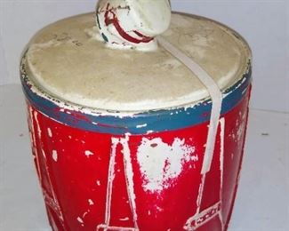 Early drum cookie jar