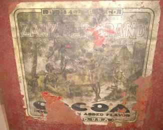 Zanzibar Cocoa tin with original label 