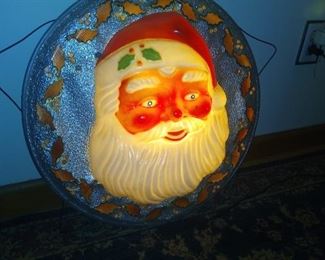 Vintage lighted Santa