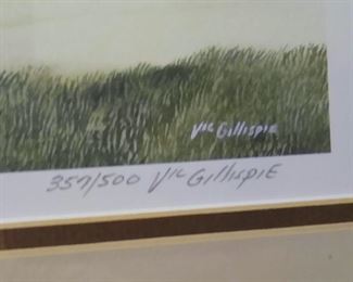 Signed and numbered by Vic Gillespie