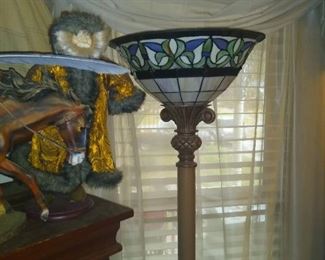 Very nice stained glass floor lamp
