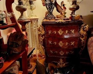 Very ornate Bombay chest