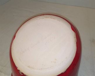 Signature on Pottery dish