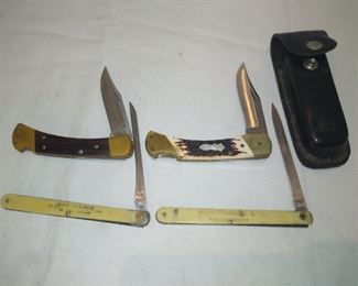 Buck, schrade and other knives 