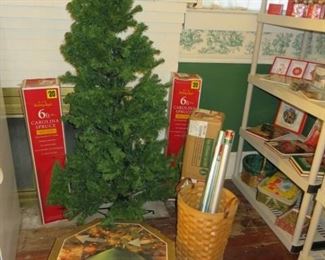 Christmas Trees & Stand, Wrapping Paper