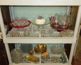 Glassware Serving Dishes/Plates/Bowls/Cake Stands
