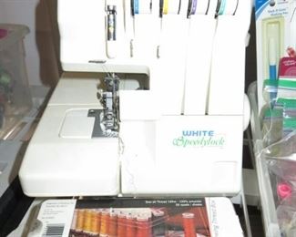 White Speedylock Overlock/Serger Sewing Maching