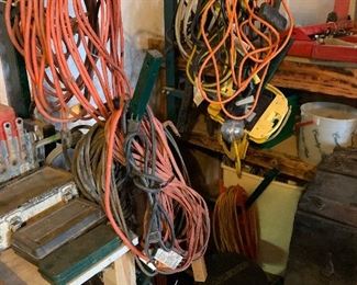 SEVERAL EXTENSION CORDS