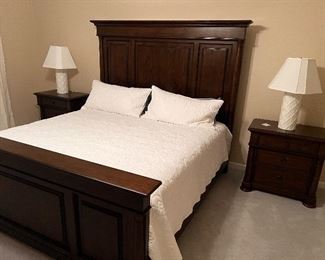 Thomasville King Bed and Nightstands - Basement Bedroom!!