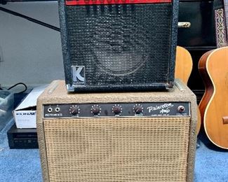 Vintage Amps Including 1962 Fender Princeton Amp -Taking Offers Sokd As Is