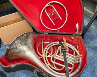 Very nice antique King double French Horn