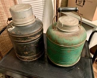 Really cool antique thermos jars