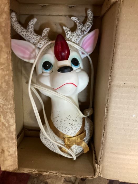 Vintage Rudolph, Xmas decor