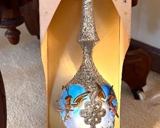 Vtg. Electrified tree tip by Décor - WORKS w/box