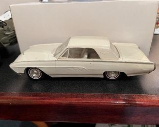 Vtg 1963 Ford Thunderbird Dealer Model Car Promo Cream